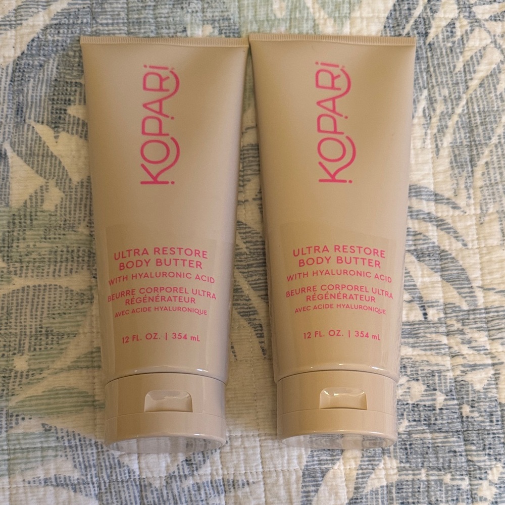 2 Kopari Ultra Restore Body Butter - 12 oz JUMBO SEALED